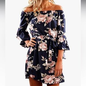 Floral Navy Dress
